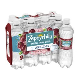 OUT OF STOCK **Zephyrhills® Black Cherry Sparkling Water .5 Liter (16.9 oz.) - Bottle - Case of 24